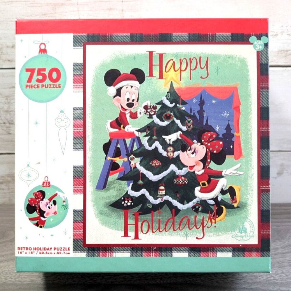 Disney Mickey Mouse Christmas Holiday puzzle 750 pieces